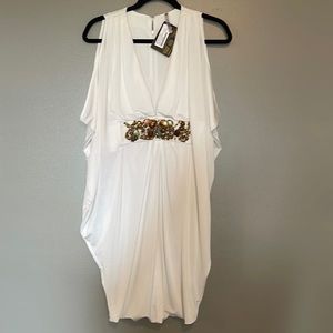 Greek Goddess Dress with Bead and Stone Detailing